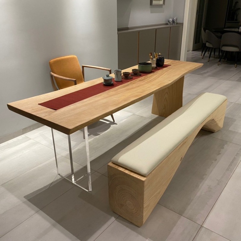 Bedroom Furniture - Mesa Flotante Nórdica de Madera Maciza