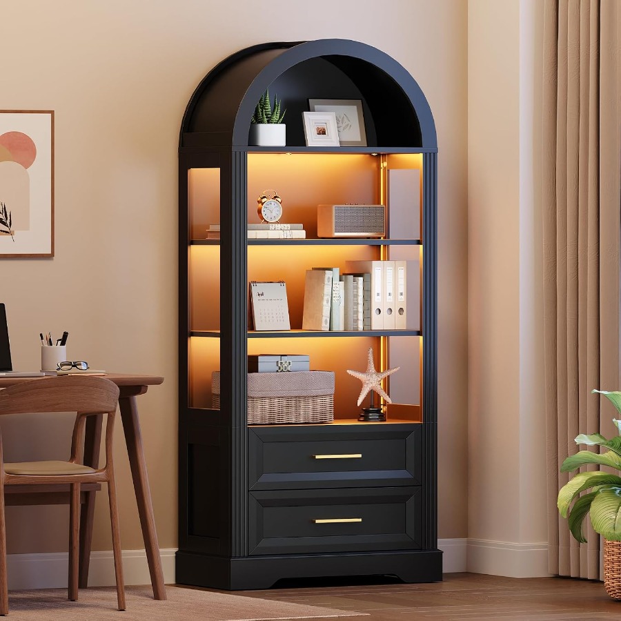 Storage - Vitrina, estantería alta con forma de