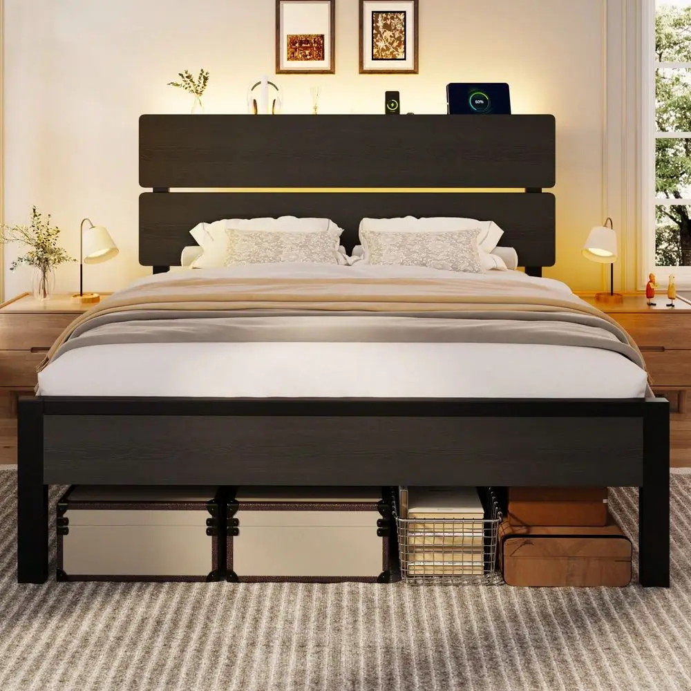 Base de Cama Doble/Queen/King  - Canopy Bed Frame Metal Queen reseña y precio