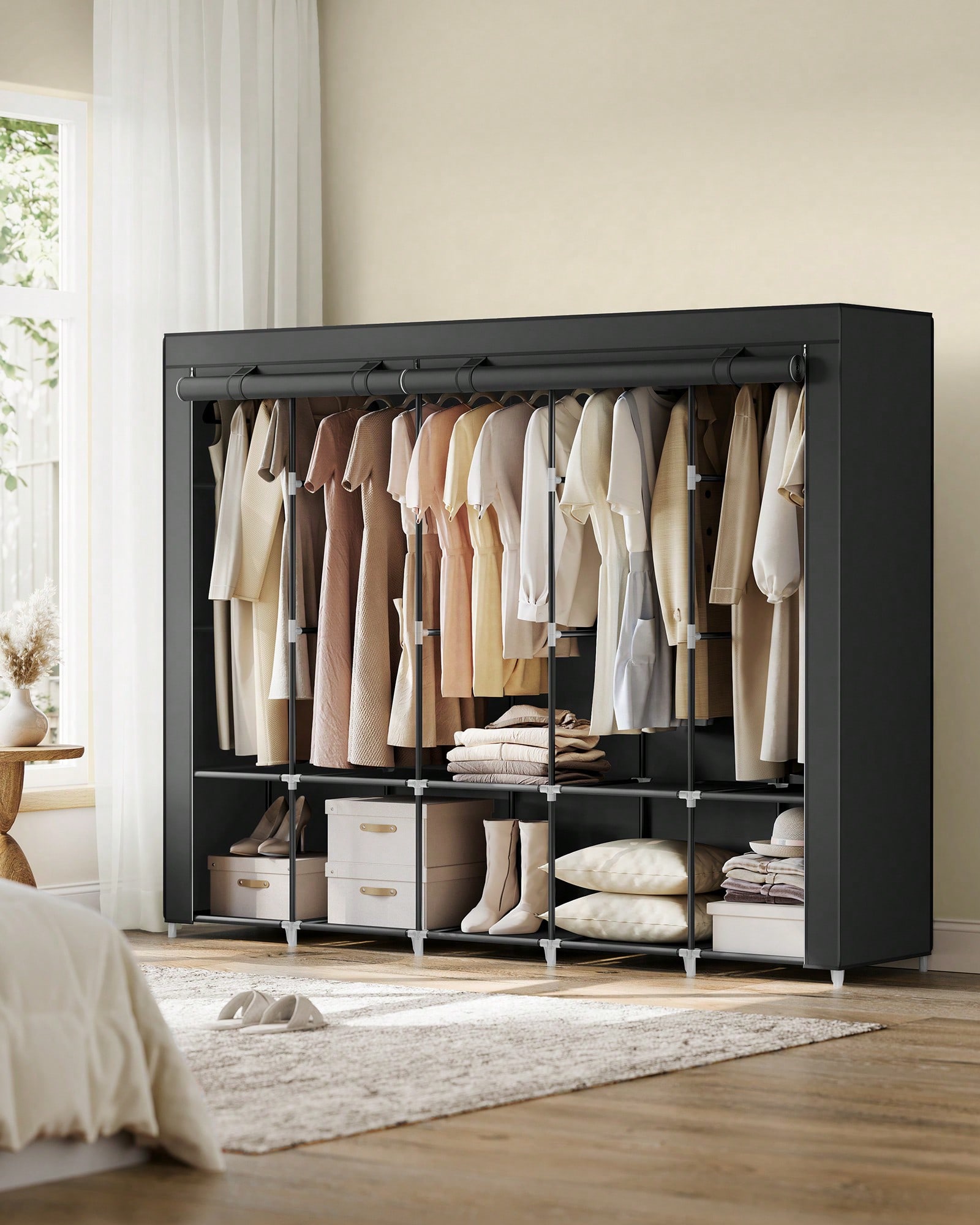 Armario Portátil Extra Grande  - Wardrobe Closet Portable Fabric Cover reseña y precio