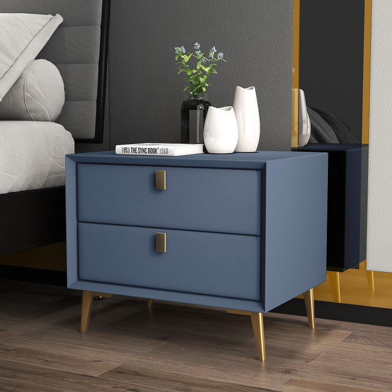Mesitas de noche de estilo mod - Solid Wood Nightstand 2 Drawers reseña y precio