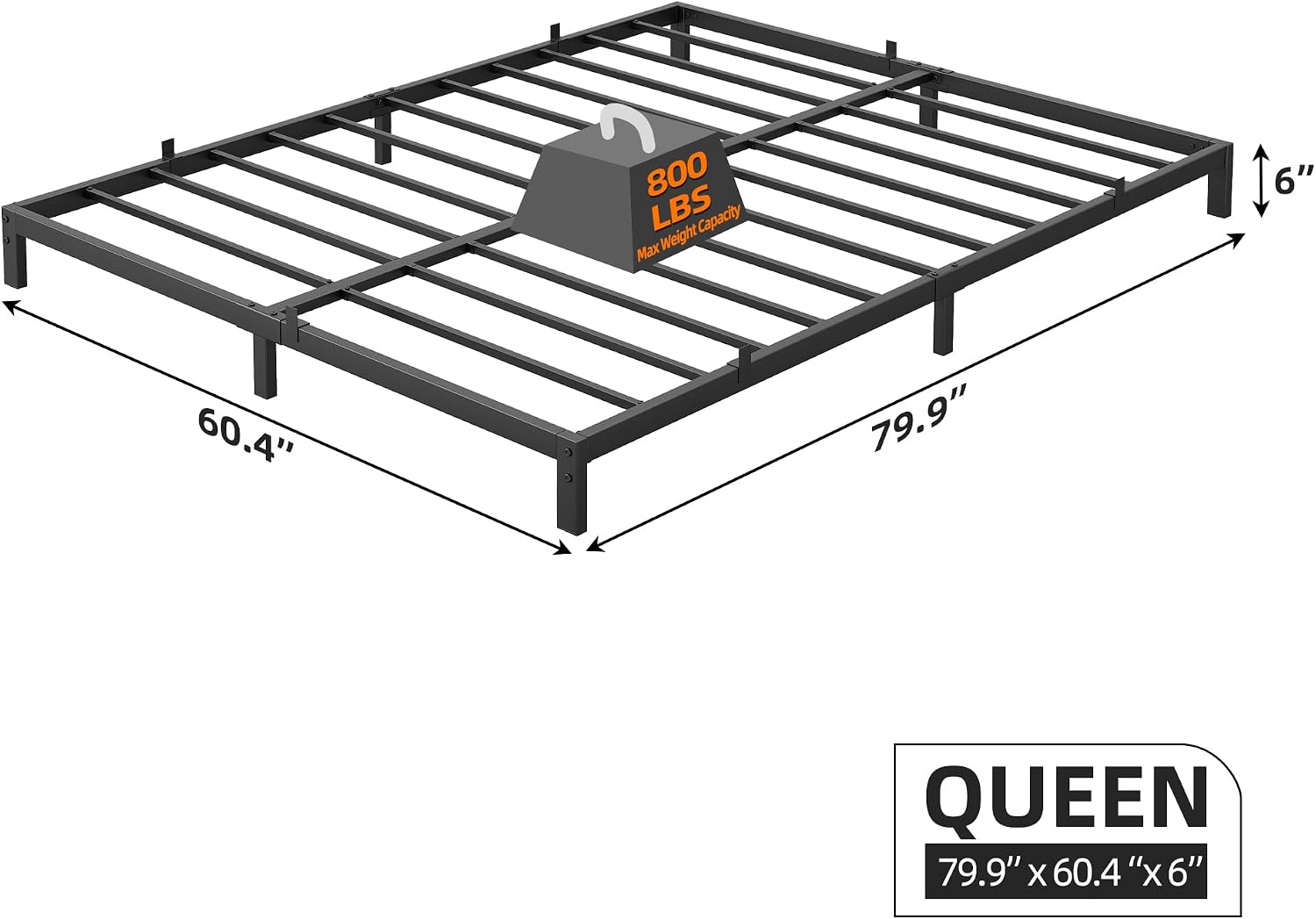 Base de Cama Queen de Metal Re - Canopy Bed Frame Metal Queen reseña y precio