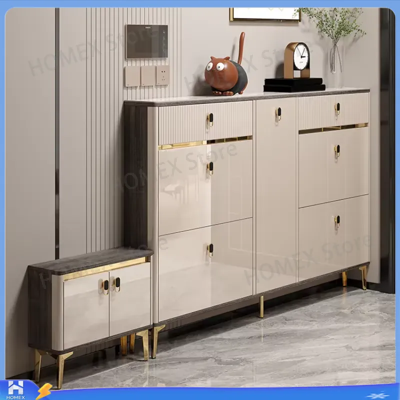 Zapatero impermeable con tabur - Shoe Rack Cabinet Narrow Entryway reseña y precio
