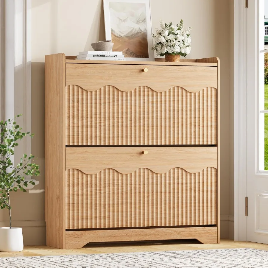Mueble para guardar zapatos co - Shoe Rack Cabinet Narrow Entryway reseña y precio