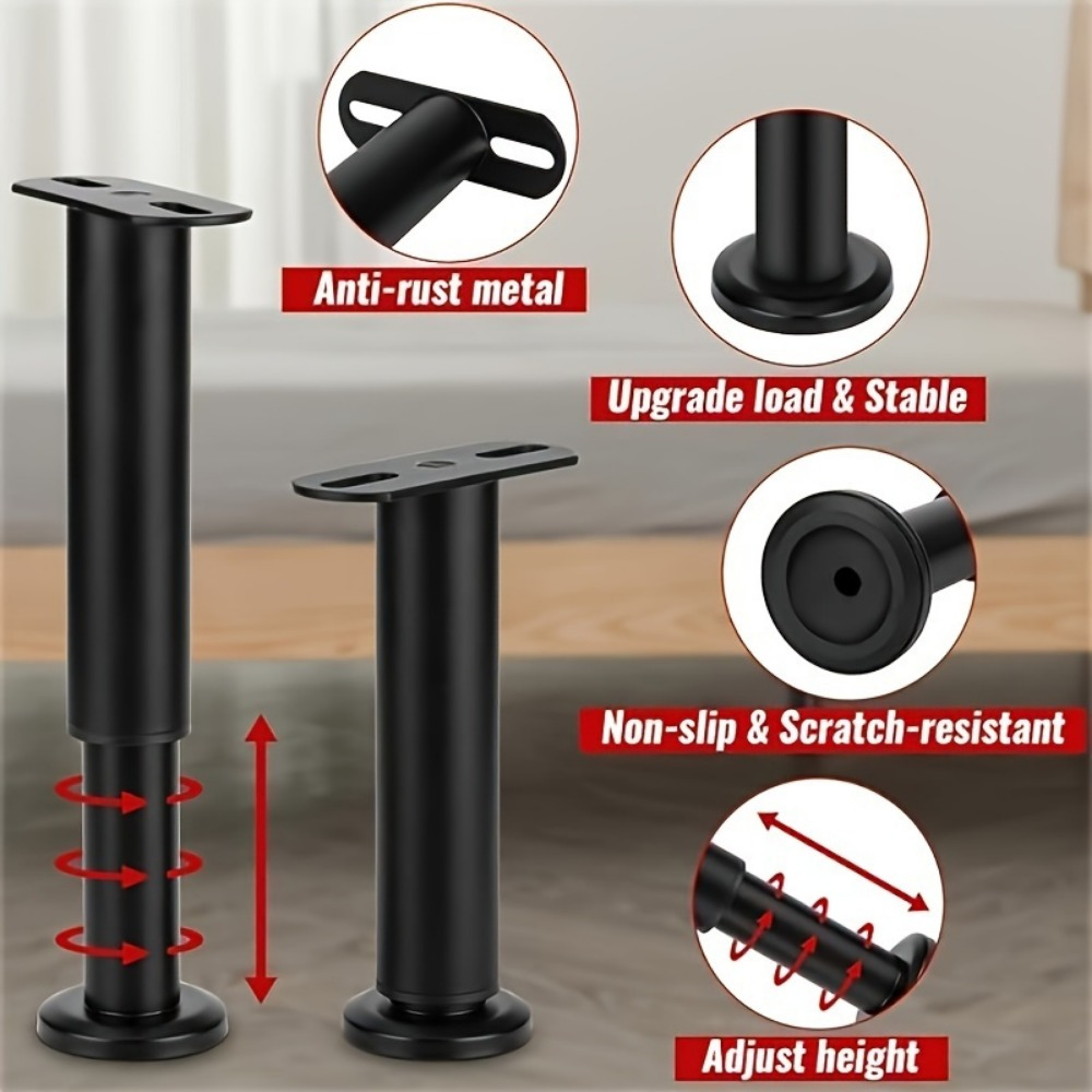 Alcance de altura ajustable: 4 - Canopy Bed Frame Metal Queen reseña y precio
