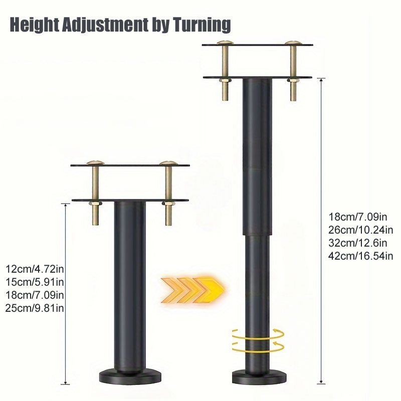 Alcance de altura ajustable: 4 - Canopy Bed Frame Metal Queen reseña y precio